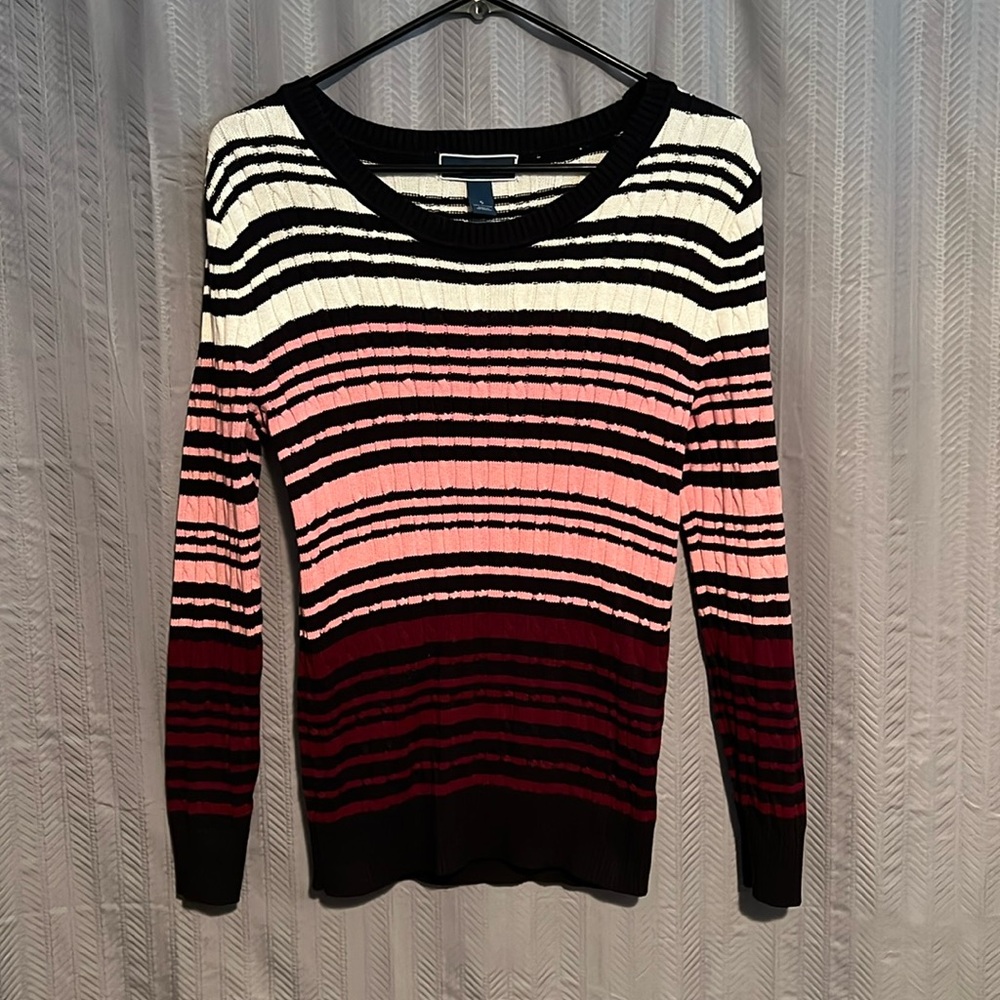 Karen Scott Striped Sweater